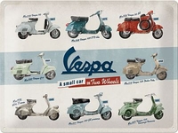 Nostalgic Art Vespa - Model Chart,  tin sign