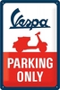 Nostalgic Art Vespa - Parking Only,  tin sign