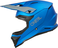 ONeal 1SRS Solid,  motocross helmet,  color: Matt Blue/Grey,  size: L