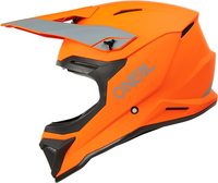 ONeal 1SRS Solid,  motocross helmet,  color: Matt Orange/Grey,  size: M