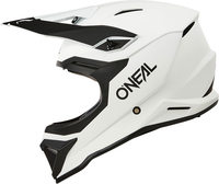 ONeal 1SRS Solid,  motocross helmet,  color: Matt White/Black,  size: L