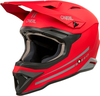 ONeal 1SRS Solid S25,  motocross helmet,  color: Matt Red/Grey,  size: S