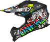 ONeal 2SRS Rancid,  motocross helmet,  color: Matt Black/White/Red/Blue,  size: S