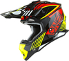 ONeal 2SRS Rush V.22,  cross helmet,  color: Black/Red/Neon-Yellow/White,  size: L