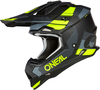 ONeal 2SRS Spyde S23,  motocross helmet,  color: Matt Black/Grey/Neon-Yellow,  size: XXL