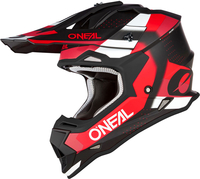 ONeal 2SRS Spyde S23,  motocross helmet,  color: Matt Black/Red/White,  size: XL