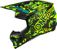 ONeal 3SRS Assault,  motocross helmet,  color: Matt Black/Neon-Yellow,  size: L
