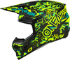 ONeal 3SRS Assault,  motocross helmet,  color: Matt Black/Neon-Yellow,  size: M