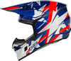 ONeal 3SRS Ride,  motocross helmet,  color: Blue/Silver/Red,  size: L