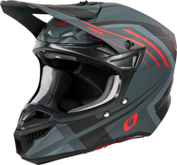 ONeal 5SRS Spike,  motocross helmet,  color: Matt Grey/Dark Grey/Black/Red,  size: XL