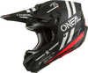 ONeal 5SRS Squadron V.22,  cross helmet,  color: Matt Black/Grey/Red,  size: XXL