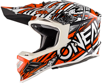 ONeal 8Series S18 Synthy,  motocross helmet,  color: Orange/White,  size: L