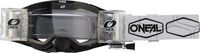 ONeal B-30 Hexx V.22 Roll-Off,  goggles,  color: Black/White Clear,  size: One Size