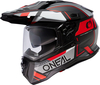 ONeal D-SRS Square,  adventure helmet,  color: Matt Black/Grey/Red,  size: L