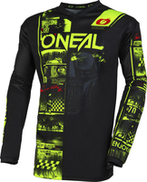 ONeal Element Attack S23,  jersey,  color: Black/Neon-Yellow,  size: M