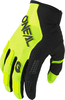 ONeal Element Racewear,  gloves kids,  color: Black/Neon-Yellow,  size: M