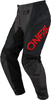 ONeal Element Racewear S25,  textile pants,  color: Black/Dark Grey/Red,  size: 28