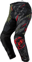 ONeal Element S21 Ride,  textile pants,  color: Black/Dark Green,  size: 30