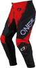 ONeal Element Shocker S25,  textile pants,  color: Black/Red,  size: 28