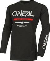 ONeal Element Squadron V.22,  jersey cotton,  color: Black/Grey/Red,  size: XL