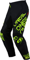 ONeal Element Static S25,  textile pants,  color: Black/Neon-Yellow,  size: 30