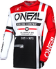 ONeal Element Warhawk,  jersey,  color: Black/White/Red,  size: L