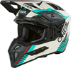 ONeal EX-SRS Quin,  motocross helmet,  color: Matt Light Grey/Turquoise/Black/Red,  size: XL