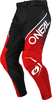 ONeal Hardwear Air Slam,  textile pants,  color: Black/Red,  size: 38
