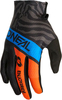 ONeal Matrix Shocker S25,  gloves,  color: Black/Blue/Orange/Grey,  size: XXL