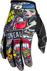 ONeal Mayhem Crank,  gloves,  color: Black/Grey/Red/Blue/Yellow,  size: S