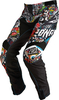 ONeal Mayhem Crank,  textile pants,  color: Black/Red/Blue/Yellow,  size: 40
