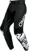 ONeal Mayhem Scarz,  textile pants,  color: Black/White,  size: 32