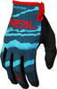 ONeal Mayhem Wild,  gloves,  color: Blue/Light Blue/Red/Black,  size: S