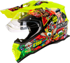 ONeal Sierra Crank S23,  enduro helmet,  color: Neon-Yellow/Red/Green/Blue,  size: XL