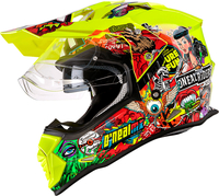 ONeal Sierra Crank S23,  enduro helmet,  color: Neon-Yellow/Red/Green/Blue,  size: XL