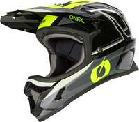 ONeal Sonus Split S23,  bike helmet kids,  color: Black/Grey/Neon-Yellow,  size: L
