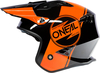 ONeal Volt Corp,  open face helmet,  color: Black/Orange,  size: S