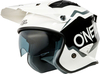 ONeal Volt Corp,  open face helmet,  color: White/Black,  size: L