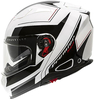 Premier Delta RG,  flip up helmet,  color: White/Black/Red,  size: XXL