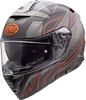 Premier Devil EL,  integral helmet,  color: Matt Black/Grey/Red,  size: S