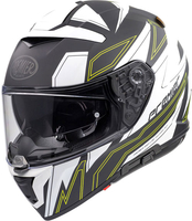 Premier Devil EL,  integral helmet,  color: Matt Black/White/Yellow,  size: S