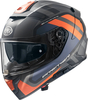 Premier Devil FZ,  integral helmet,  color: Matt Dark Grey/Orange/Dark Blue/Black,  size: S