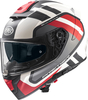 Premier Devil FZ,  integral helmet,  color: White/Black/Red/Dark Grey,  size: L