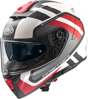 Premier Devil FZ,  integral helmet,  color: White/Black/Red/Dark Grey,  size: L