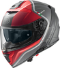 Premier Devil PH,  integral helmet,  color: Matt Grey/Red/Dark Grey,  size: L