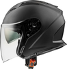 Premier Dokker,  open face helmet,  color: Matt-Black,  size: S