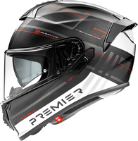 Premier Evoluzione SP,  full face helmet,  color: Matt Black/White/Red,  size: XL