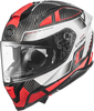 Premier Hyper Carbon TK,  integral helmet,  color: Black/Silver/Red,  size: S