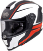 Premier Hyper DE,  integral helmet,  color: Matt Black/White/Red,  size: M
