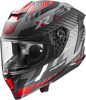 Premier Hyper XR,  full face helmet,  color: Matt Black/Grey/Red,  size: M